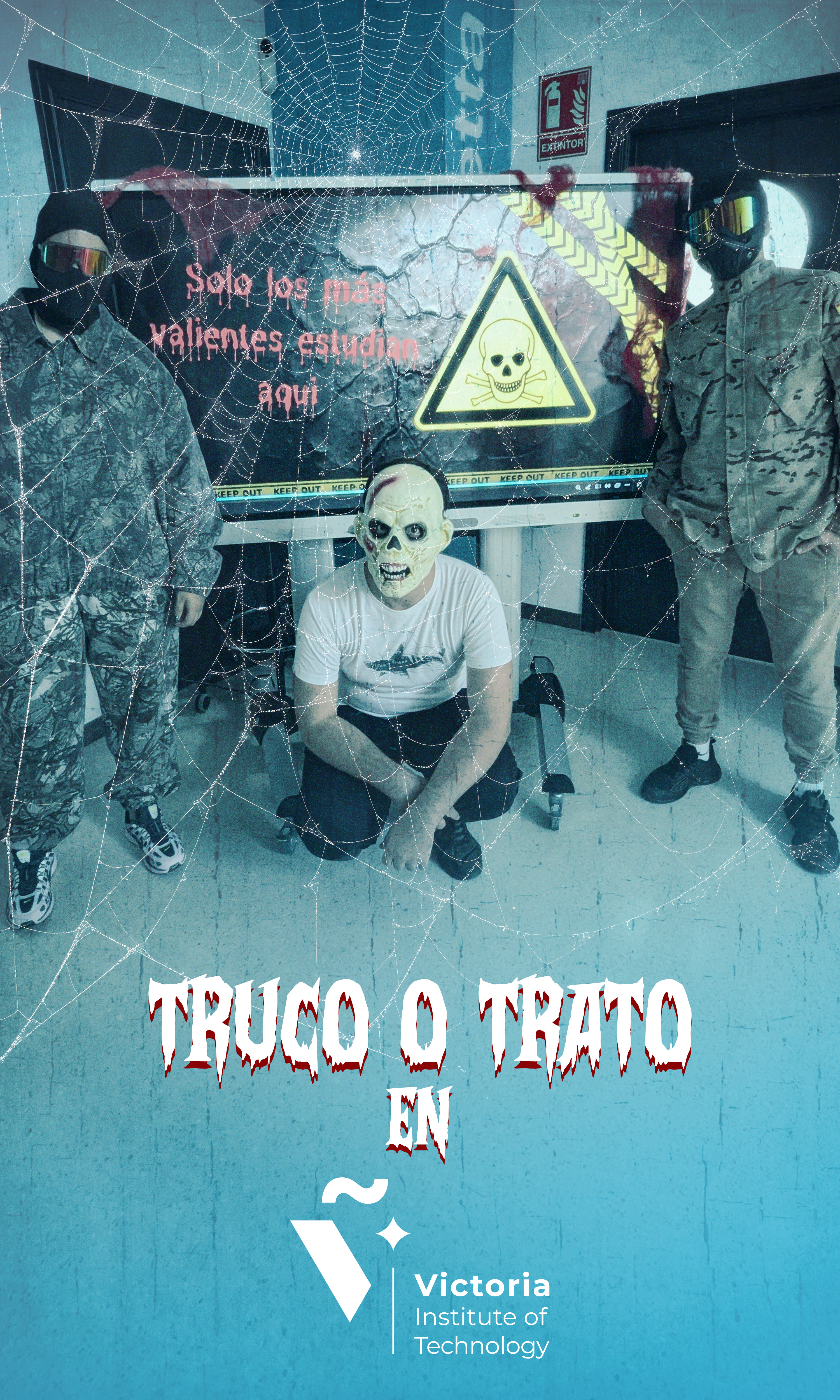 El alumnado de Marketing y Publicidad de Victoria FP realiza una acción de Street Marketing por Halloween